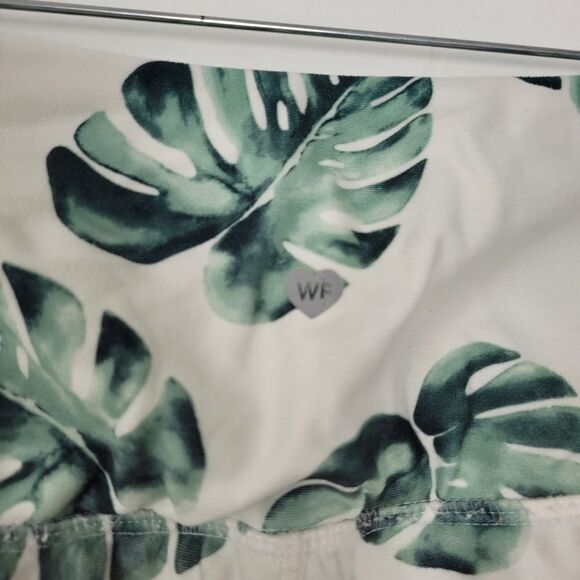 Wildfox Sweat Leggings Green Palm Print High Waist Sportswear Gym Workout Small - Picture 7 of 8